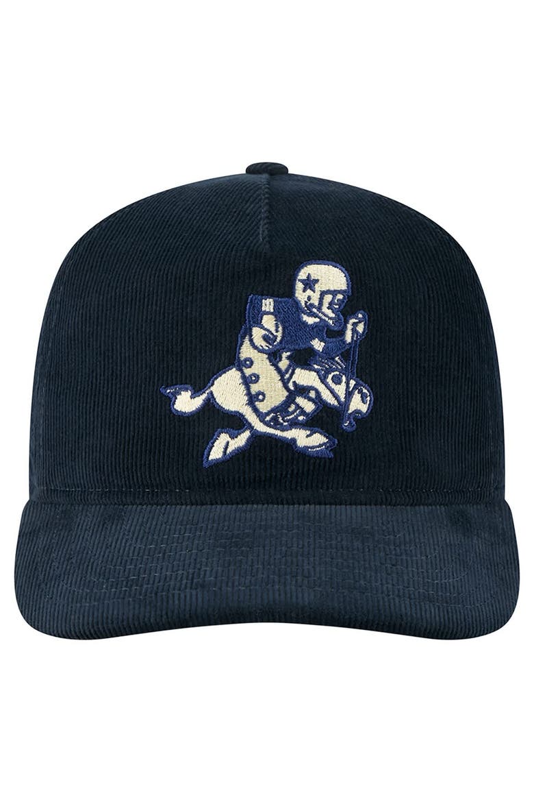 Men's New Era Navy Dallas Cowboys Retro Joe Nostalgic Corduroy Golfer Adjustable Hat, Alternate, color, Navy