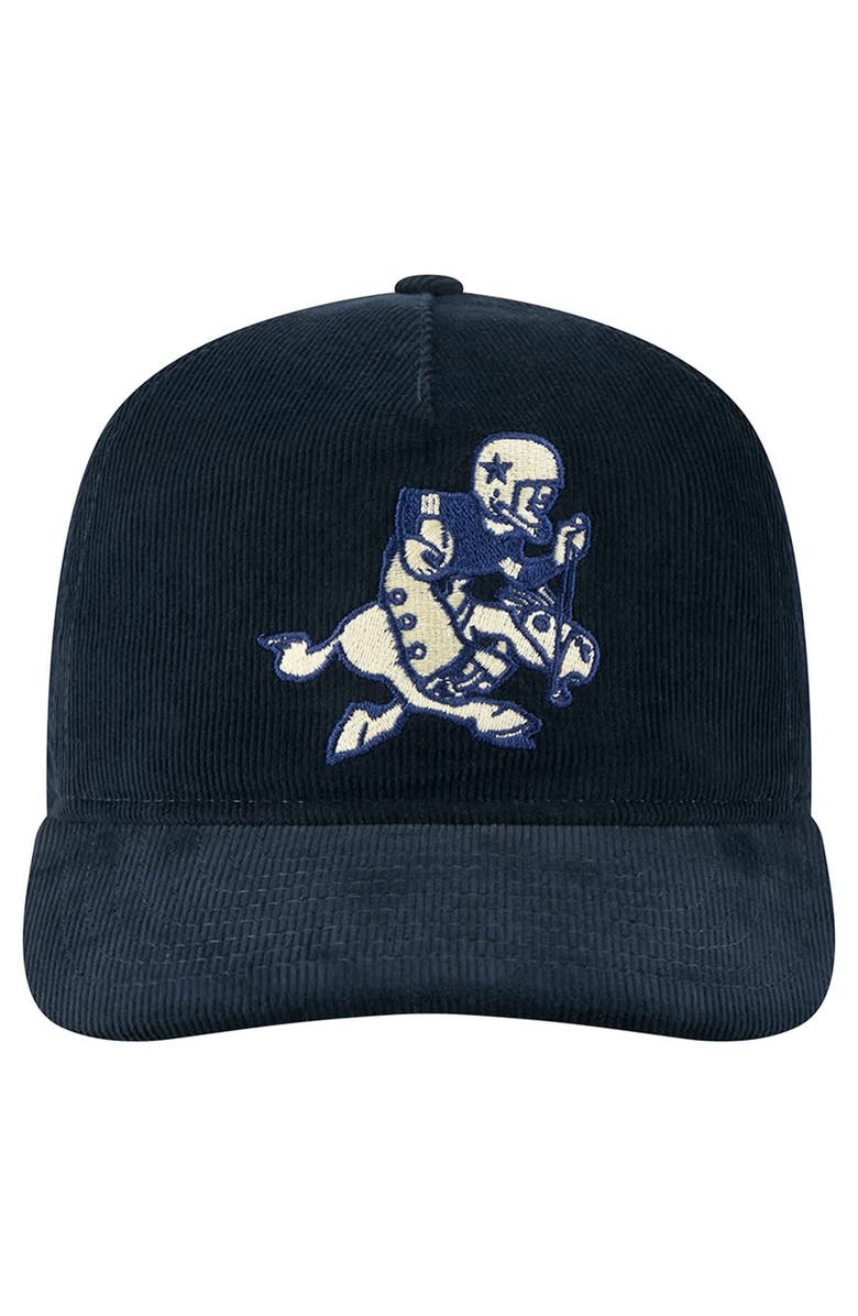 New Era Men
s New Era Navy Dallas Cowboys Retro Joe Nostalgic Corduroy Golfer Adjustable Hat, Alternate, color, Navy