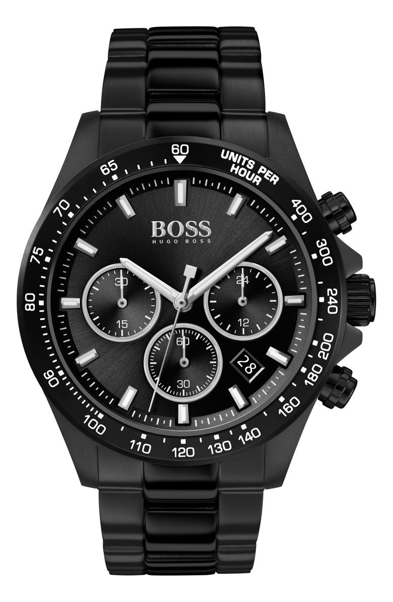BOSS Hero Chronograph Bracelet Watch, 43mm, Main, color, 