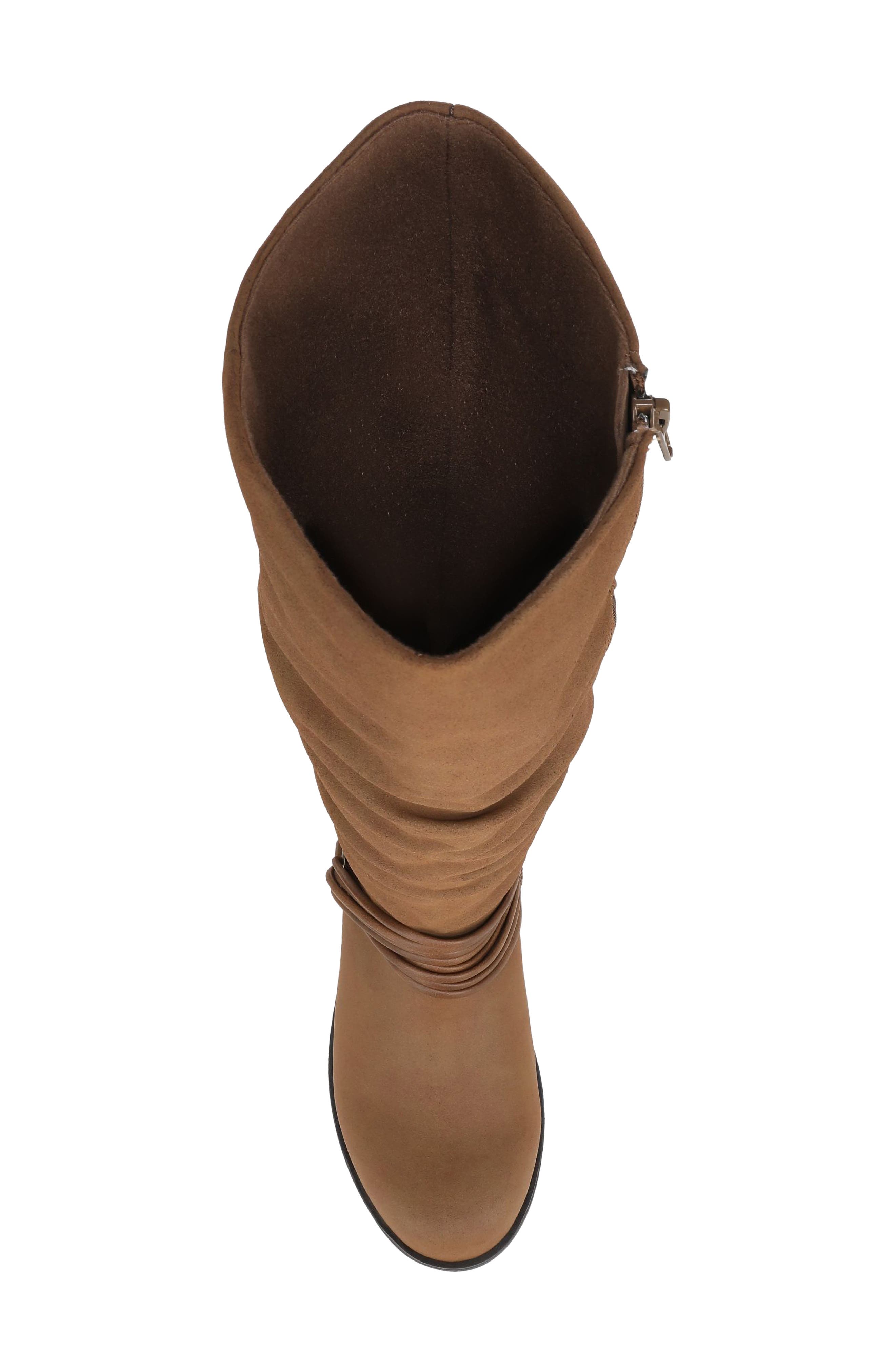 Petra Faux Leather Knee High Boot, Alternate, color, TAN FAUX LEATHER