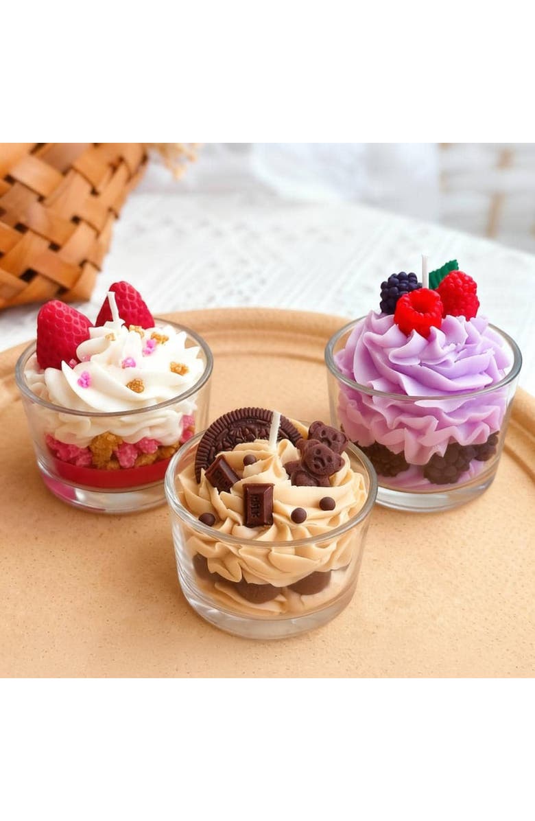 Jellycup Dessert Cup Soy Wax Candle Chocolate Cookie, Alternate, color, Chocolate Cookie