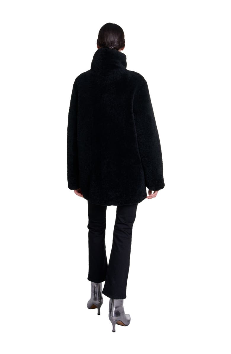 maje Reversible leather coat, Alternate, color, 