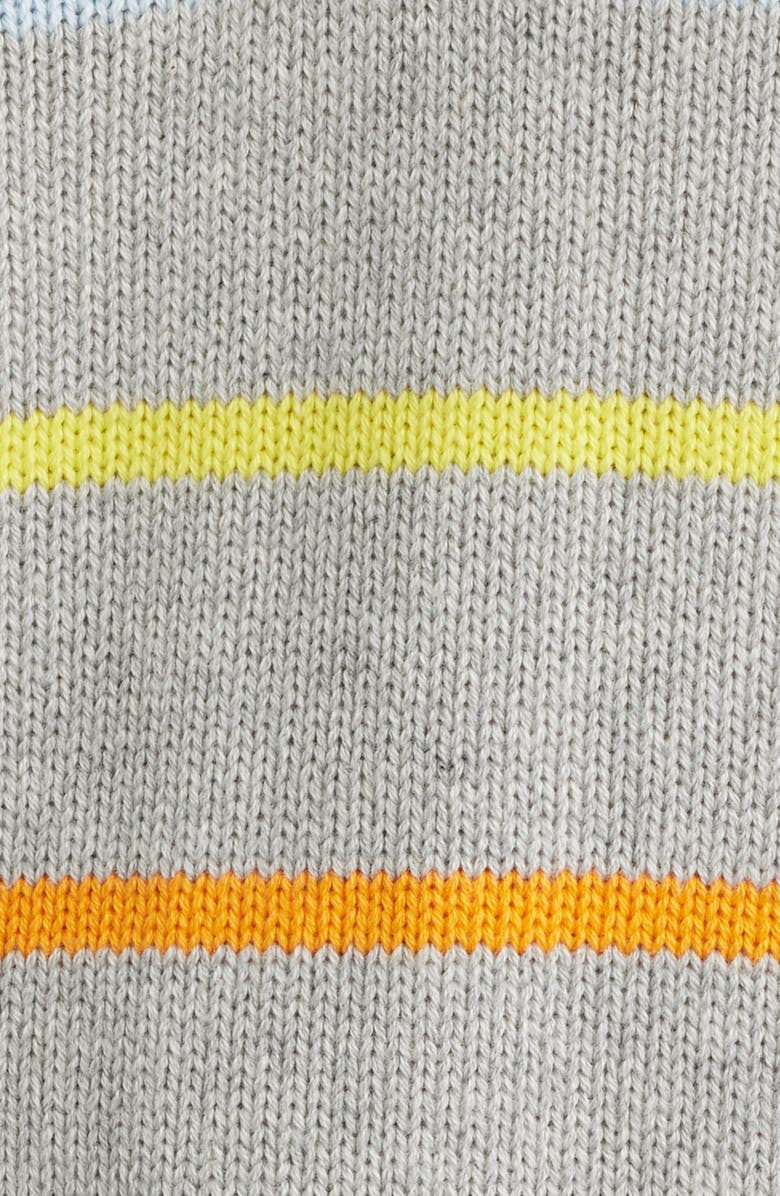 Hatley Stripe Johnny Collar Sweater, Alternate, color, Grey