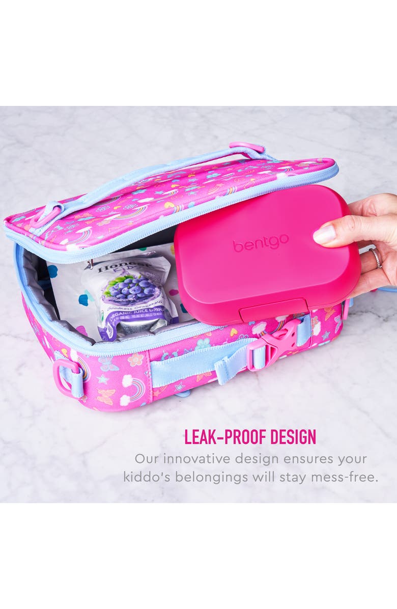 BENTGO Kids' Snack Container - Fuchsia/Teal, Alternate, color, 