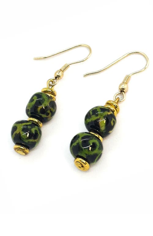 Kazuri Tsavo Collection - Grass Jumper Earrings in Multi  product