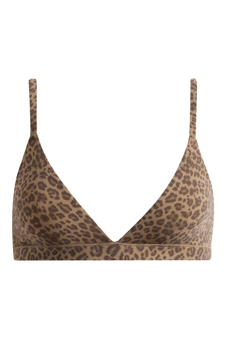 Fits Everybody Triangle Bralette, Main, color, DESERT LEOPARD INK PRINT