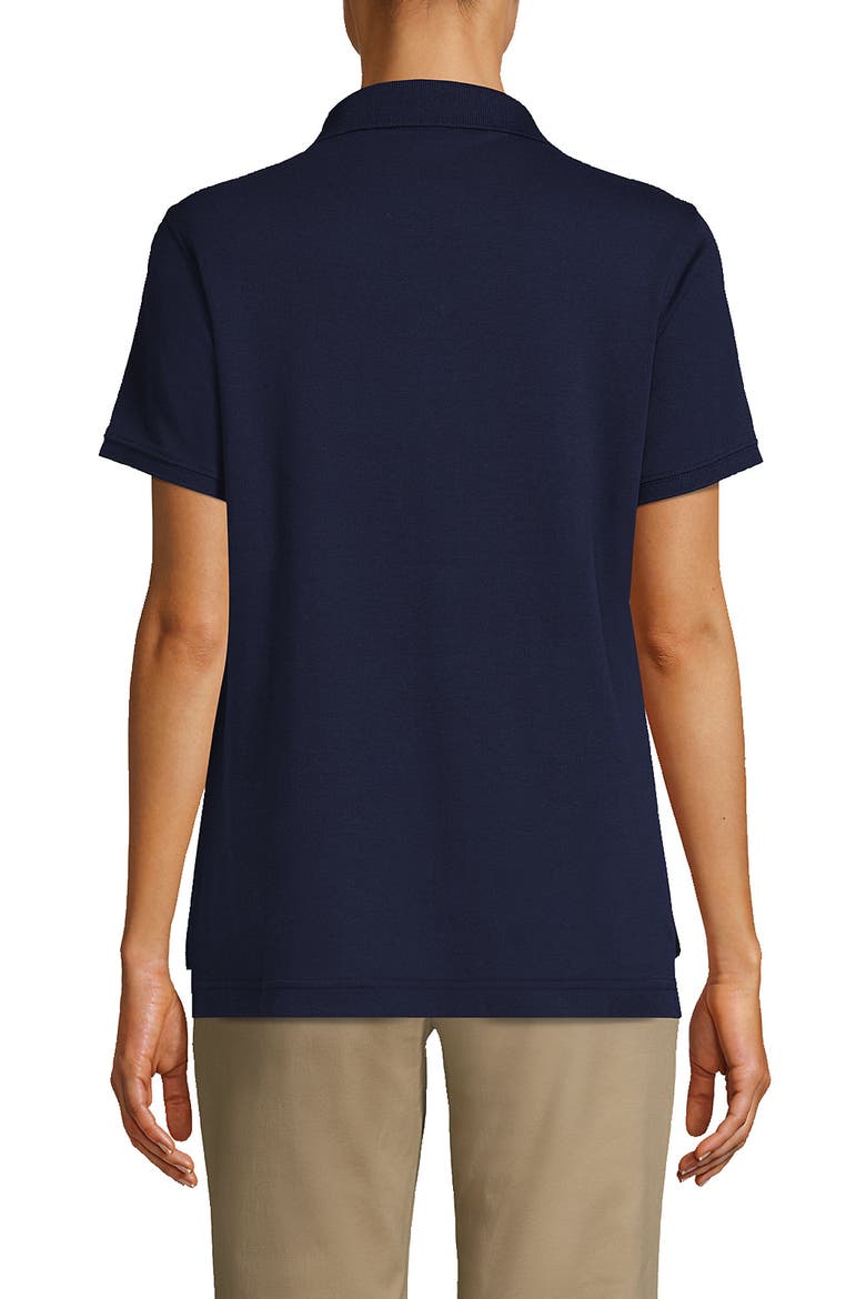 School Uniform  Short Sleeve Interlock Polo Shirt, Alternate, color, Classic Navy