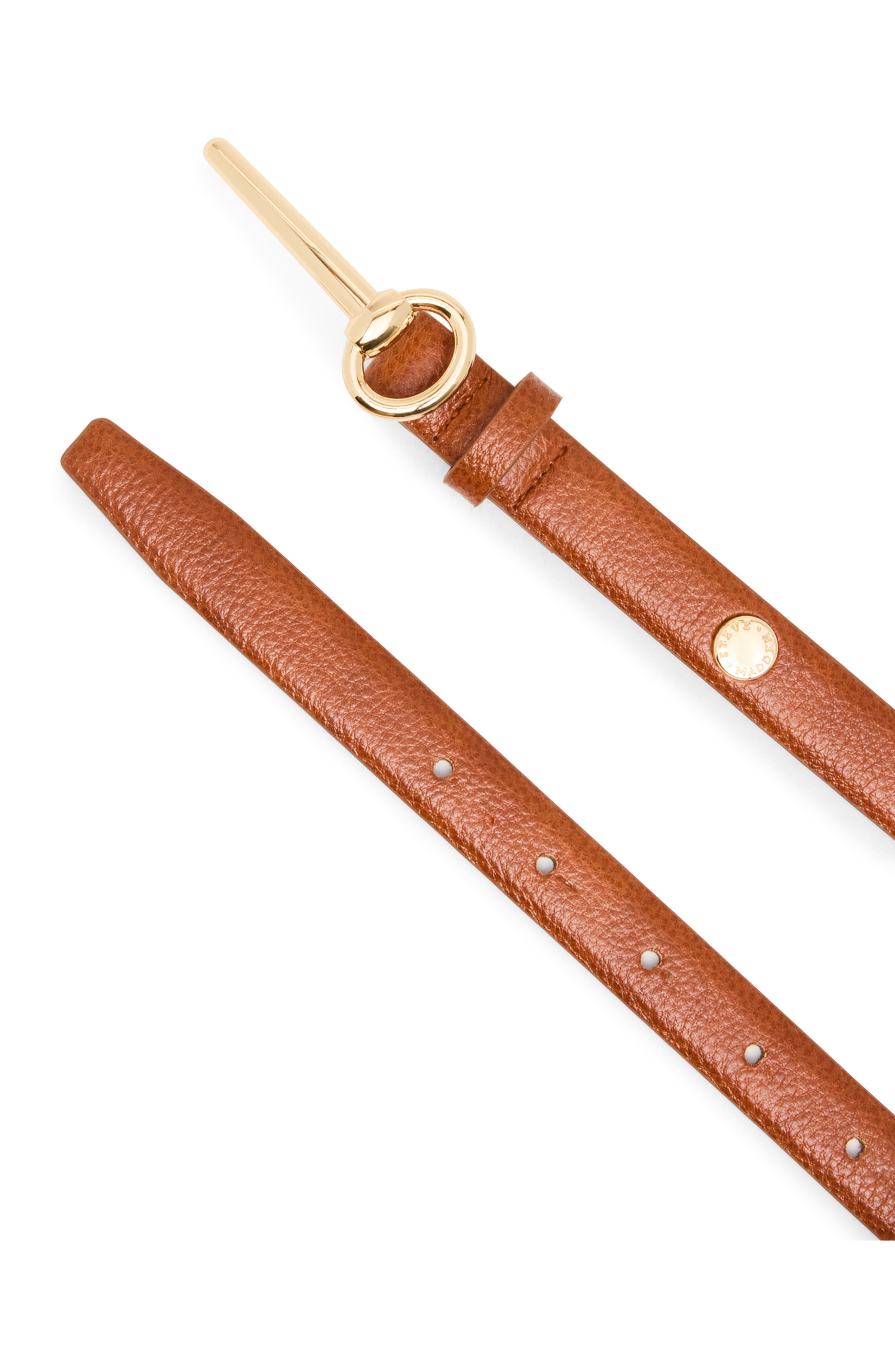 Steve Madden Skinny Horse-Bit Faux Leather Belt (Women) | Nordstromrack