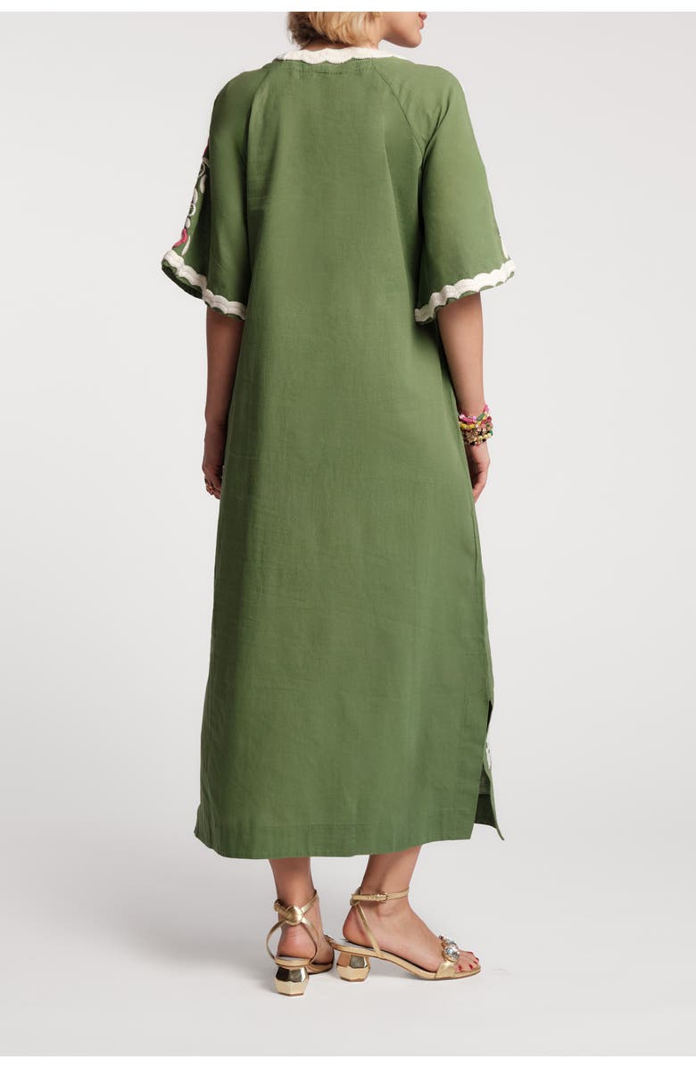 Frances Valentine Peacock Caftan, Alternate, color, Treetop/Multi