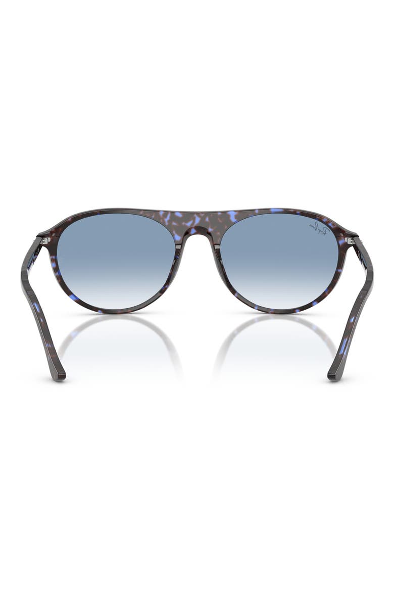 59mm Gradient Round Sunglasses, Alternate, color, BLUE HAVANA