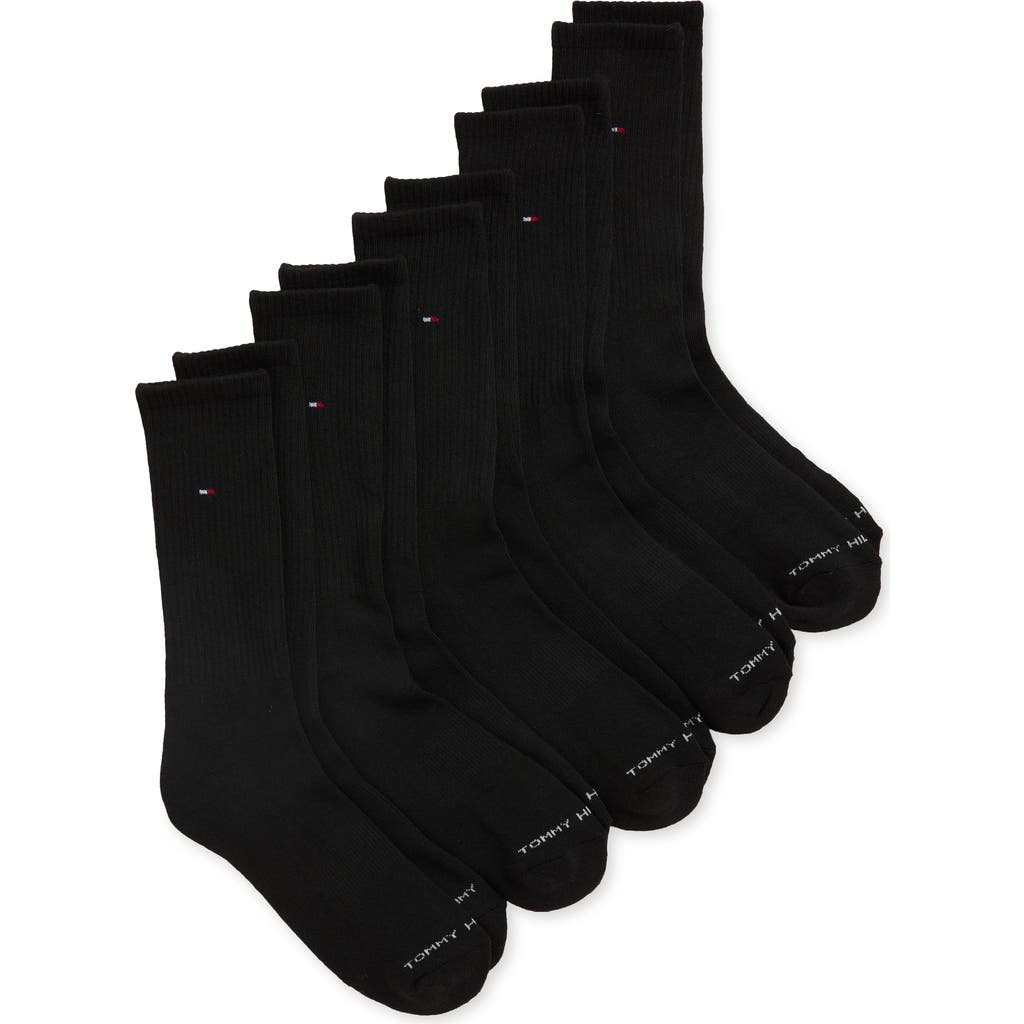 Tommy Hilfiger Logo Sneaker Assorted Liner Socks In Black