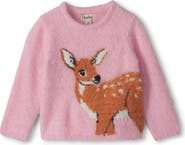 Hatley Kids' Sweet Fawn Furry Sweater