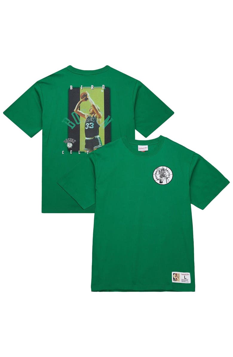Mitchell & Ness Men's Mitchell & Ness Larry Bird Kelly Green Boston Celtics Hardwood Classics NBA Legends T-Shirt, Main, color, Kelly Green