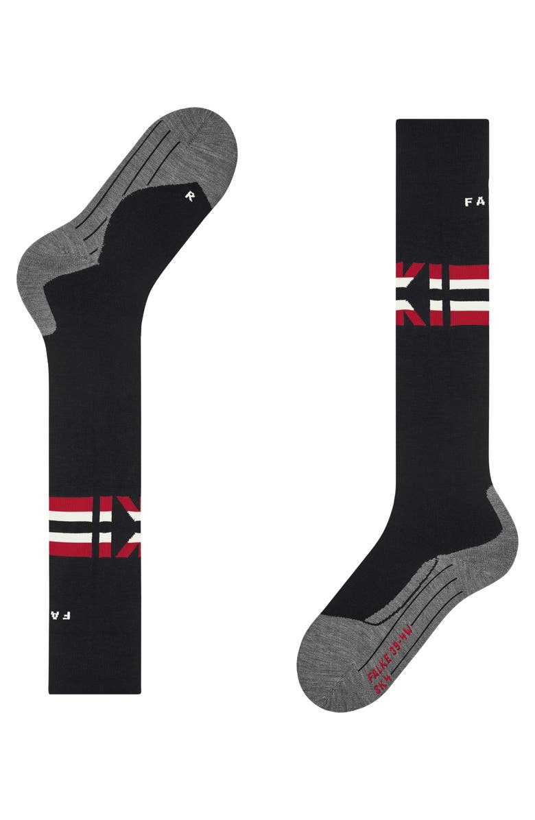 Falke SK4 Advanced Ski Socks, Alternate, color, Black-Mix Ski