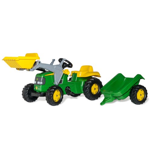 John Deere Kid Tractor w/Trailer in Green/yellow  product