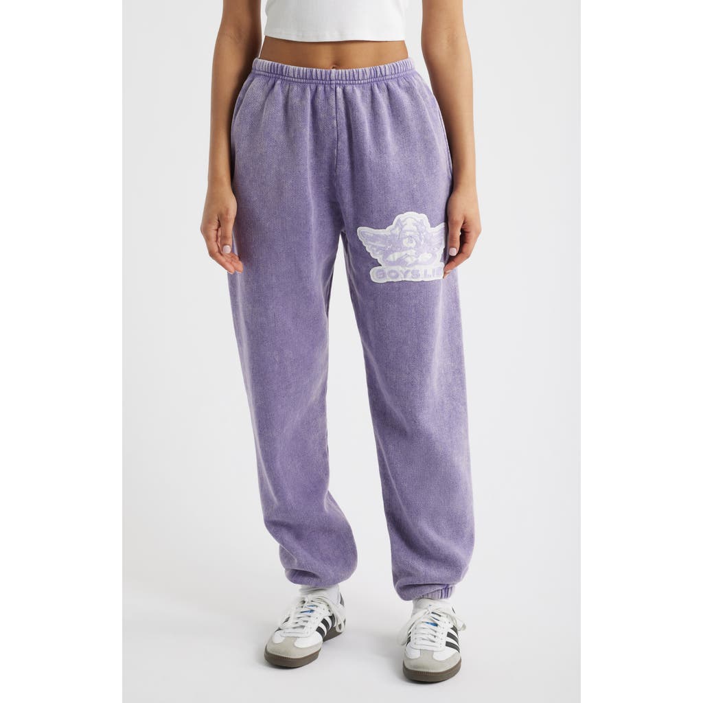 BOYS LIE Aura Let Love Guide My Way 2 Kimmy Graphic Sweatpants in Purple  product