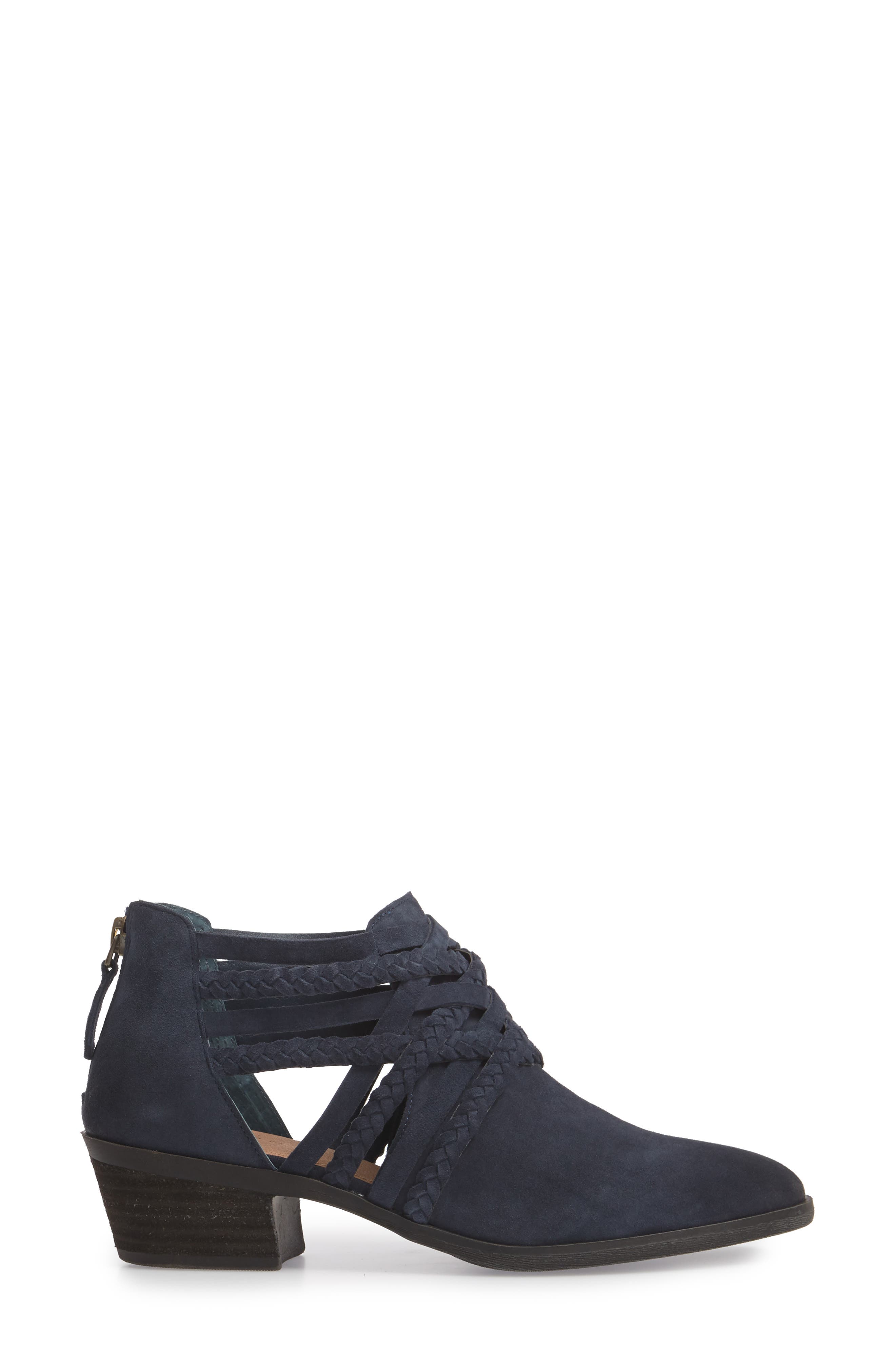 Liam Braided Bootie, Alternate, color, NAVY SUEDE