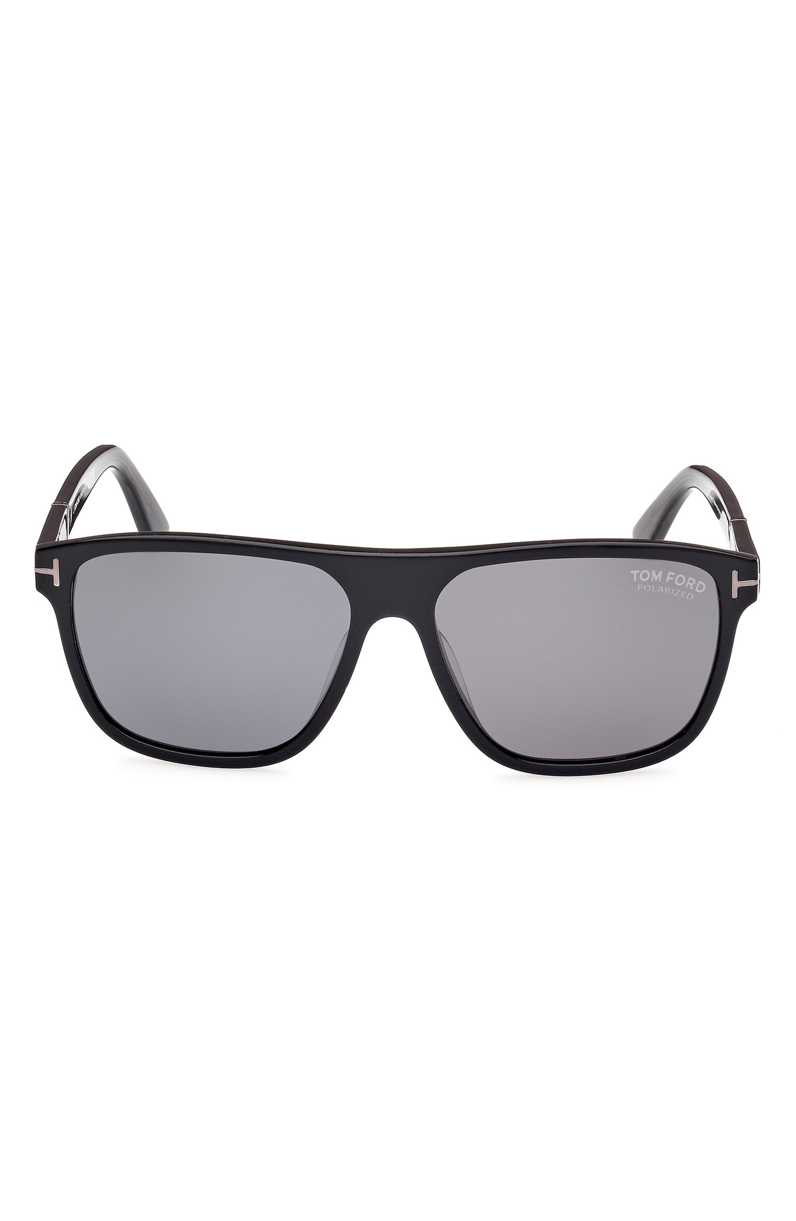 TOM FORD 58mm Polarized Square Sunglasses