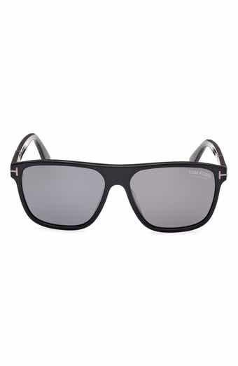 TOM FORD 58mm Polarized Square Sunglasses