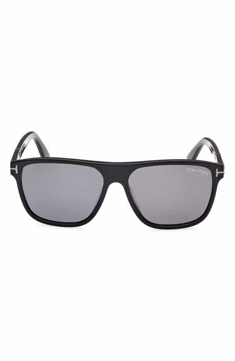 TOM FORD 58mm Polarized Square Sunglasses