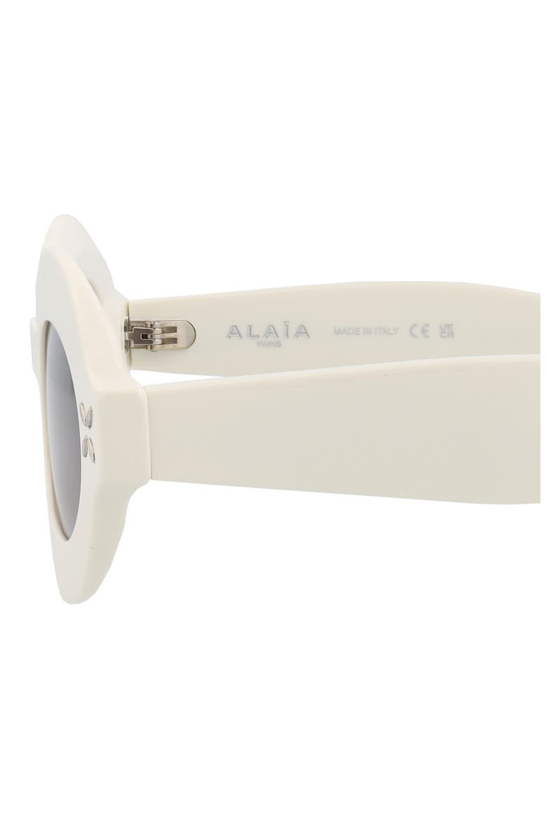 49mm Oval Sunglasses, Alternate, color, IVORY IVORY GREY