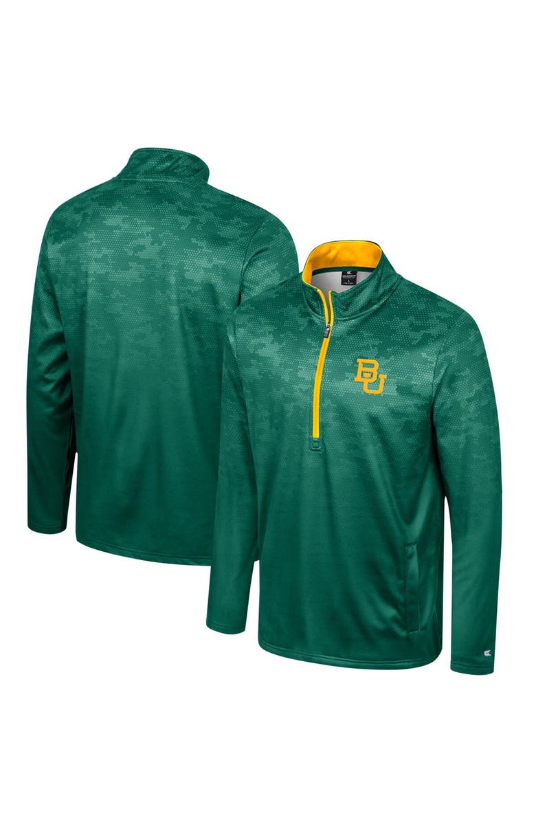 COLOSSEUM Men's Colosseum  Green Baylor Bears The Machine Half-Zip Jacket, Main, color, Green