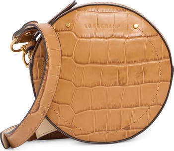 Longchamp Cavalcade Croc-Embossed Round Belt Bag | Nordstromrack display picture 2