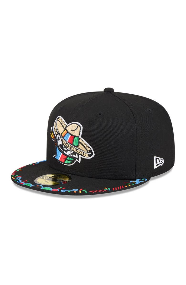 New Era Men's New Era  Black Quad Cities River Bandits 2026 Copa De La Diversion 59FIFTY Fitted Hat, Main, color, Black