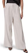 Donna Karan New York Wide Leg Linen Blend Pants