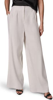 Donna Karan New York Wide Leg Linen Blend Pants