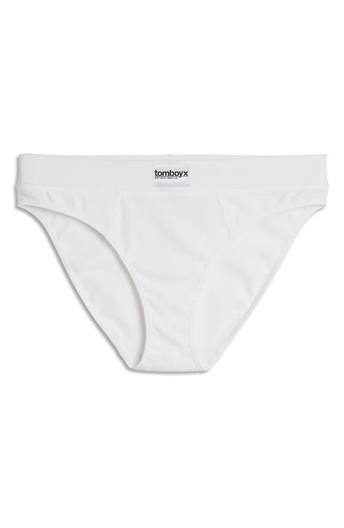 Tomboyx Rib Bikini Briefs In White
