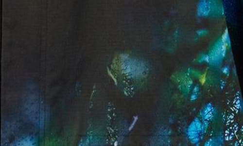 Y-3 Aop Field Jacket In Black/blue Multicolor