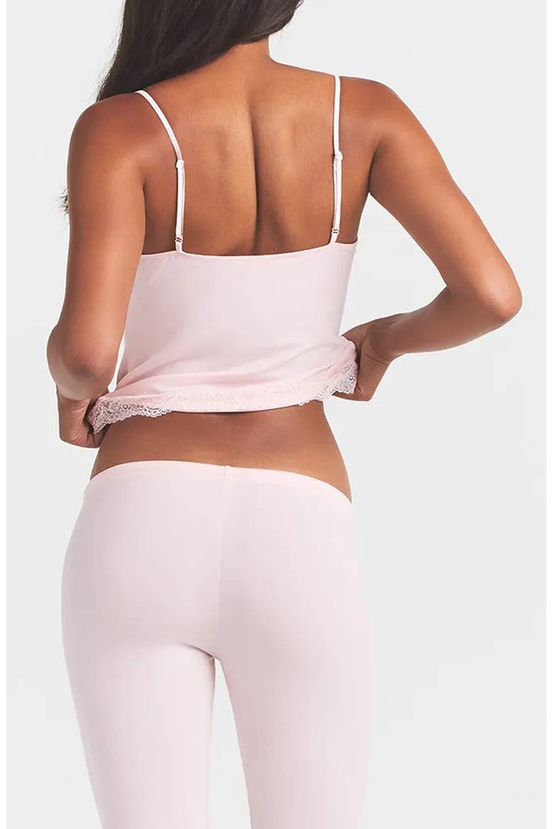 Lace Trim Pajamas, Alternate, color, BARELY PINK