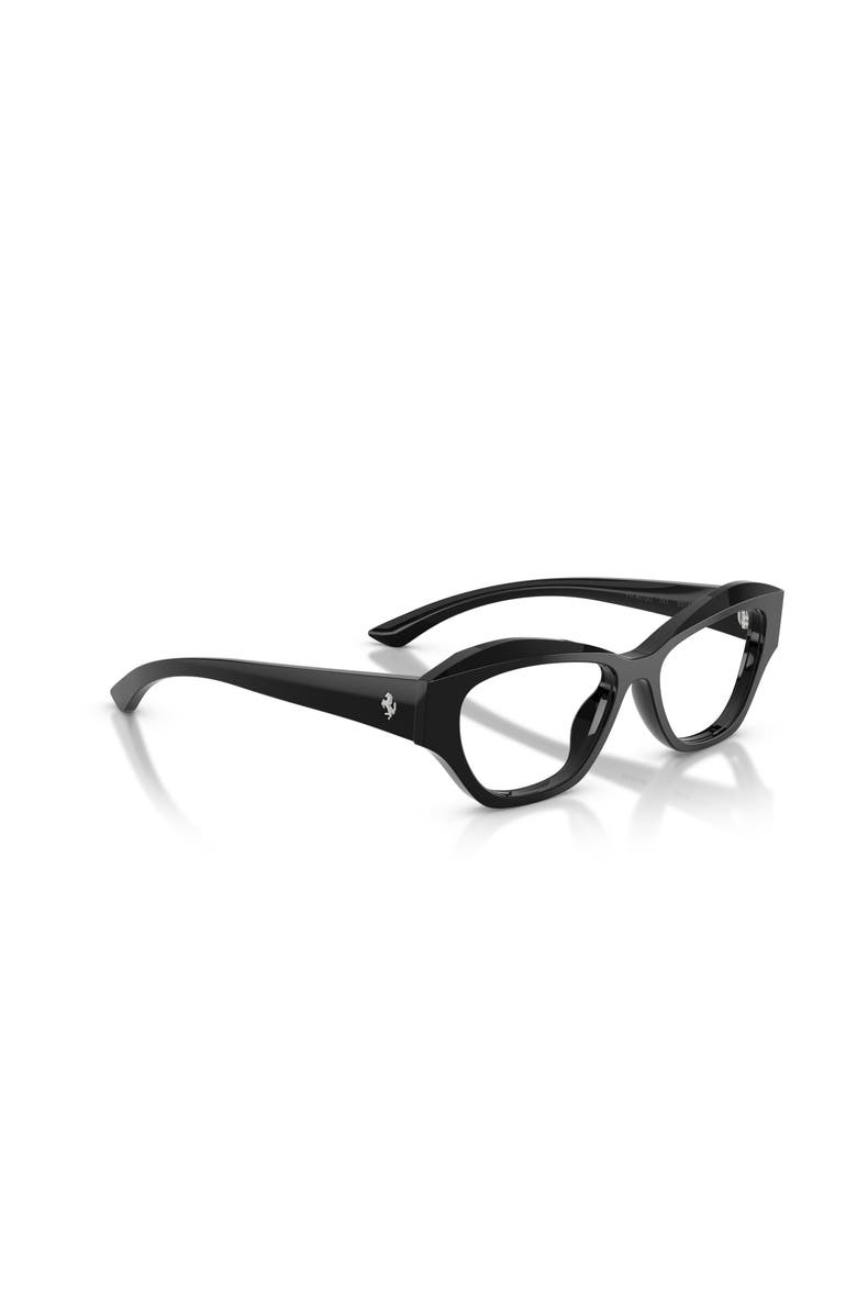 Ferrari 53mm Cat Eye optical glasses, Alternate, color, Black