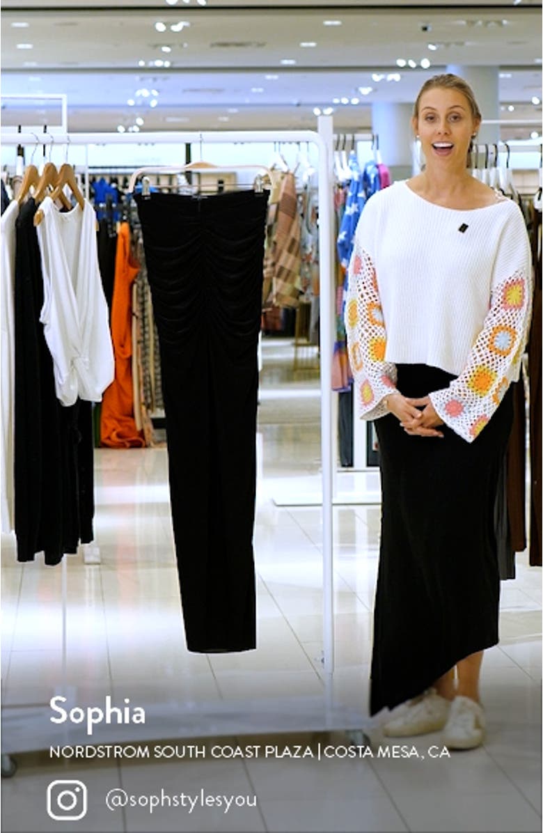 Hourglass Ruched Maxi Skirt, sales video thumbnail