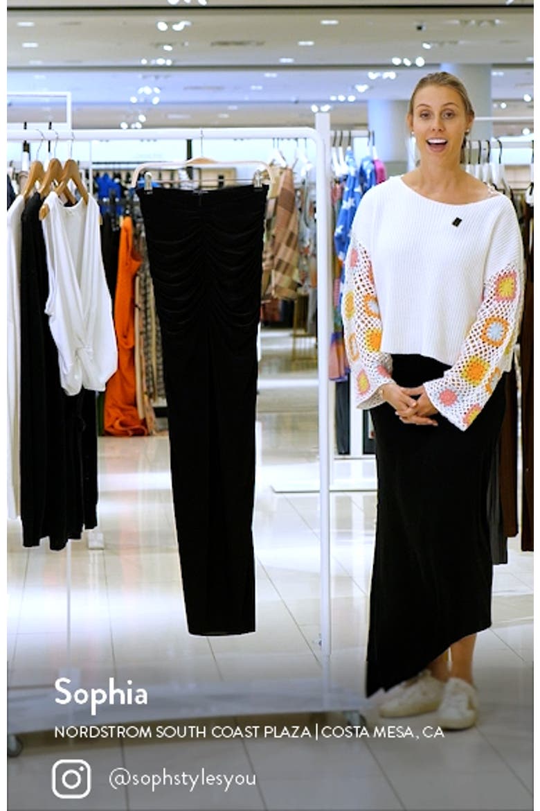 Hourglass Ruched Maxi Skirt video