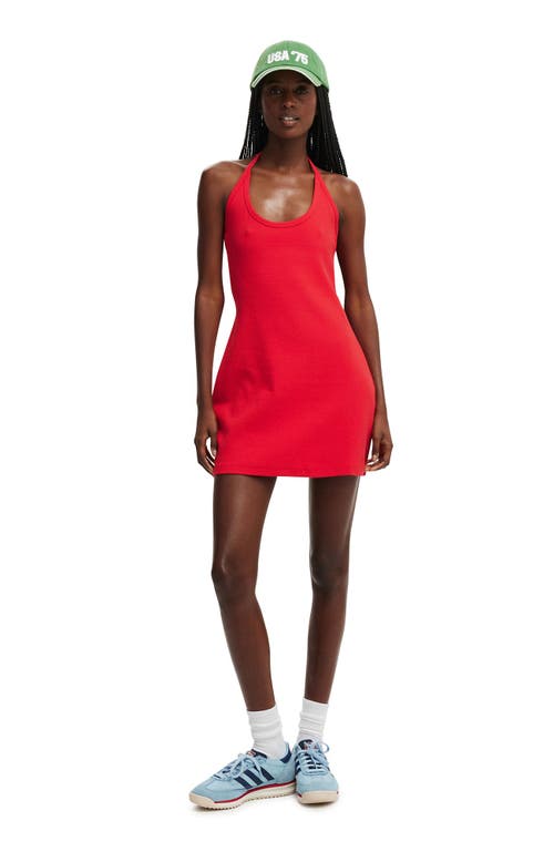 COTTON ON HALTER SCOOP MINI DRESS