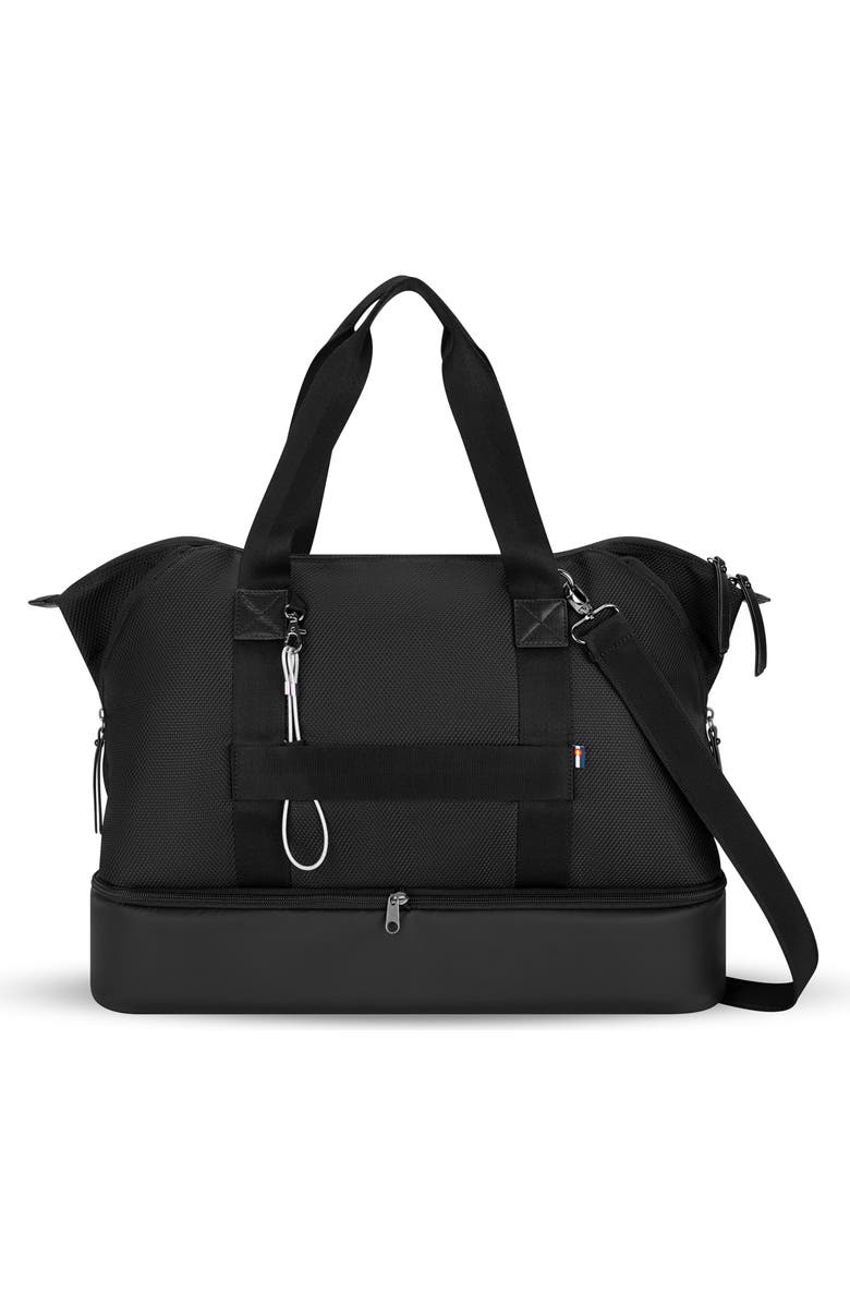 Sherpani Boston Anti-Theft Tote Duffel for Women with Removable Shoe Compartment, Main, color, Carbon