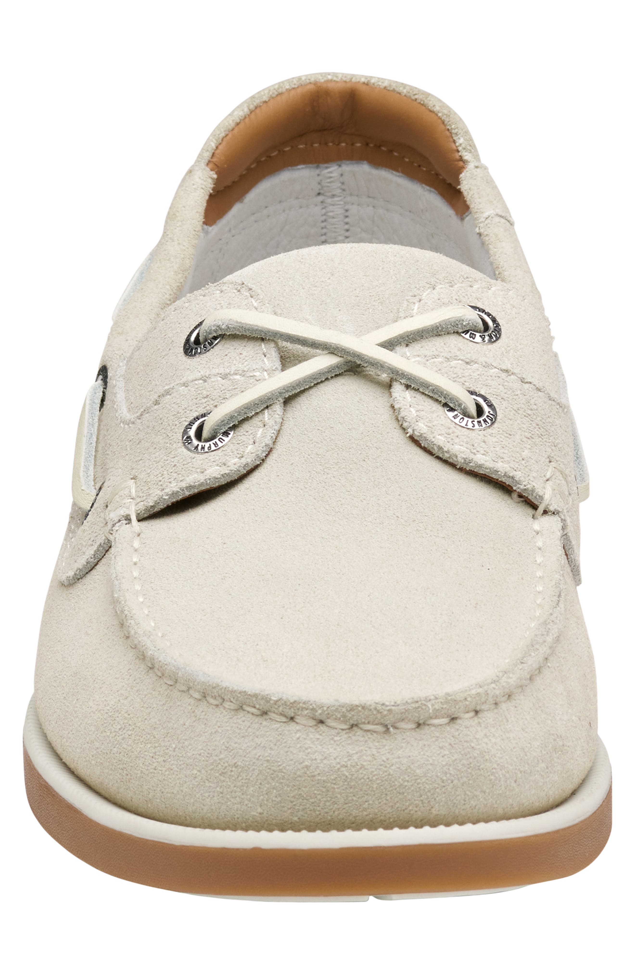 Ventura Boat Shoe, Alternate, color, OFF WHITE SUEDE