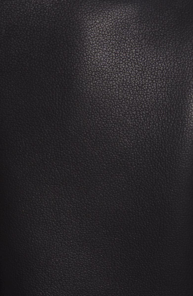 Sam Edelman Faux Fur Trim Faux Leather Jacket, Alternate, color,