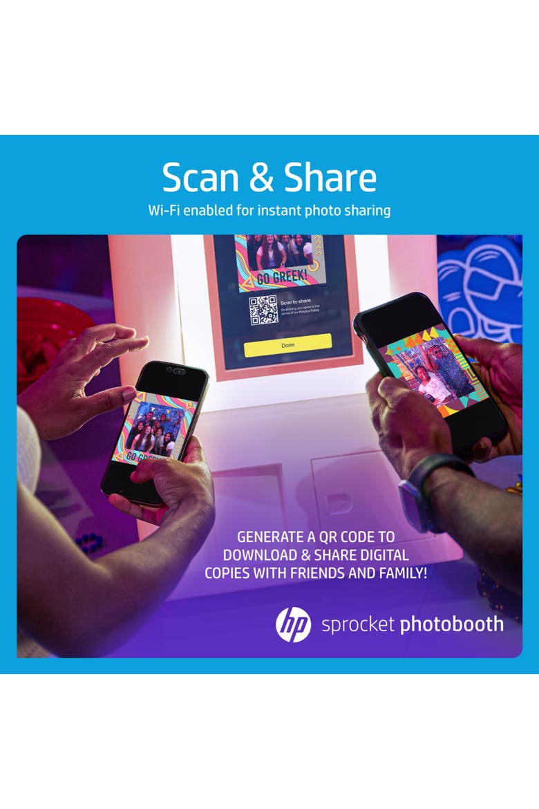 Sprocket Photo Booth Printer, Portable 3x4 Instant Photo Printer, Alternate, color, Pink