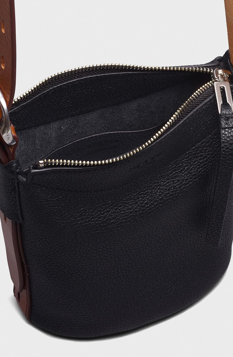rag & bone Mini Belize Leather Bucket Bag, Alternate, color,