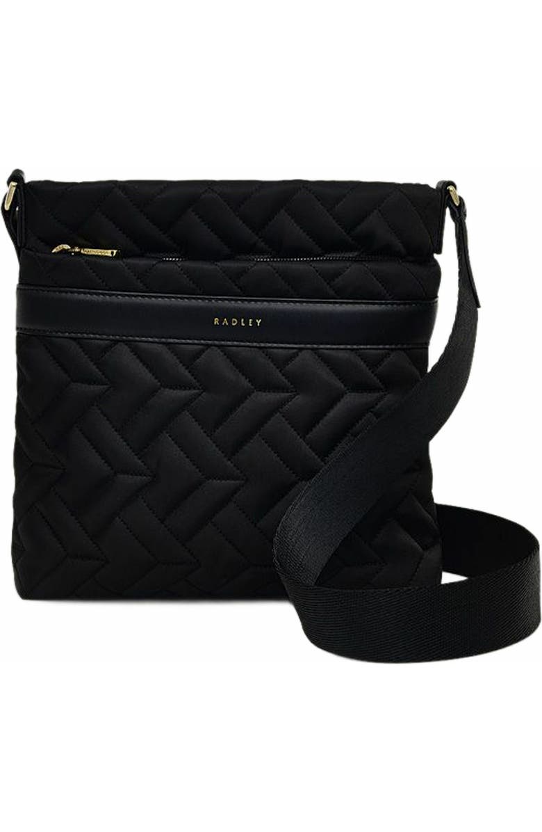 Radley Holland Park - Quilt Small Ziptop Crossbody Bag, Main, color, Black