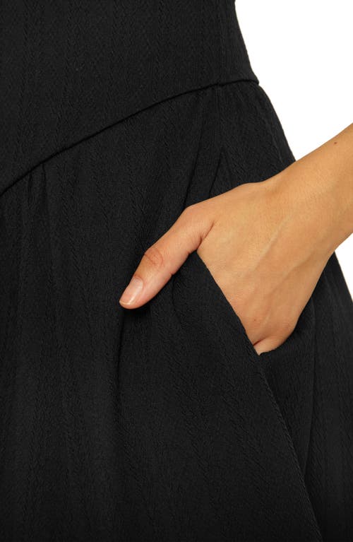 Becca Palma Strapless Cover-up Minidress In Black