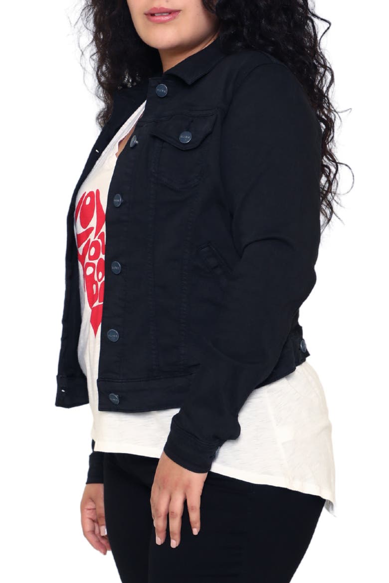 Denim Jacket, Alternate, color, BLACK