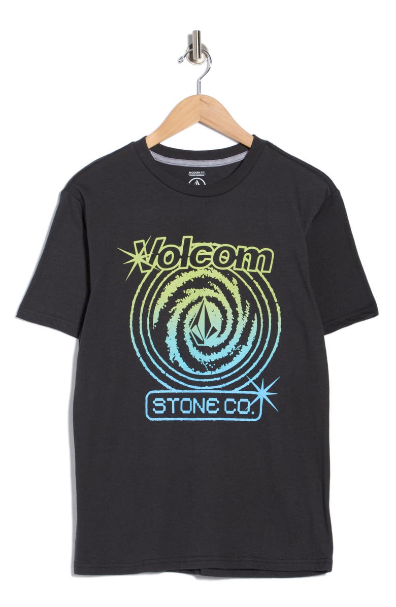 Volcom Deep Trance Graphic T-Shirt, Main, color, Washed Black Heather