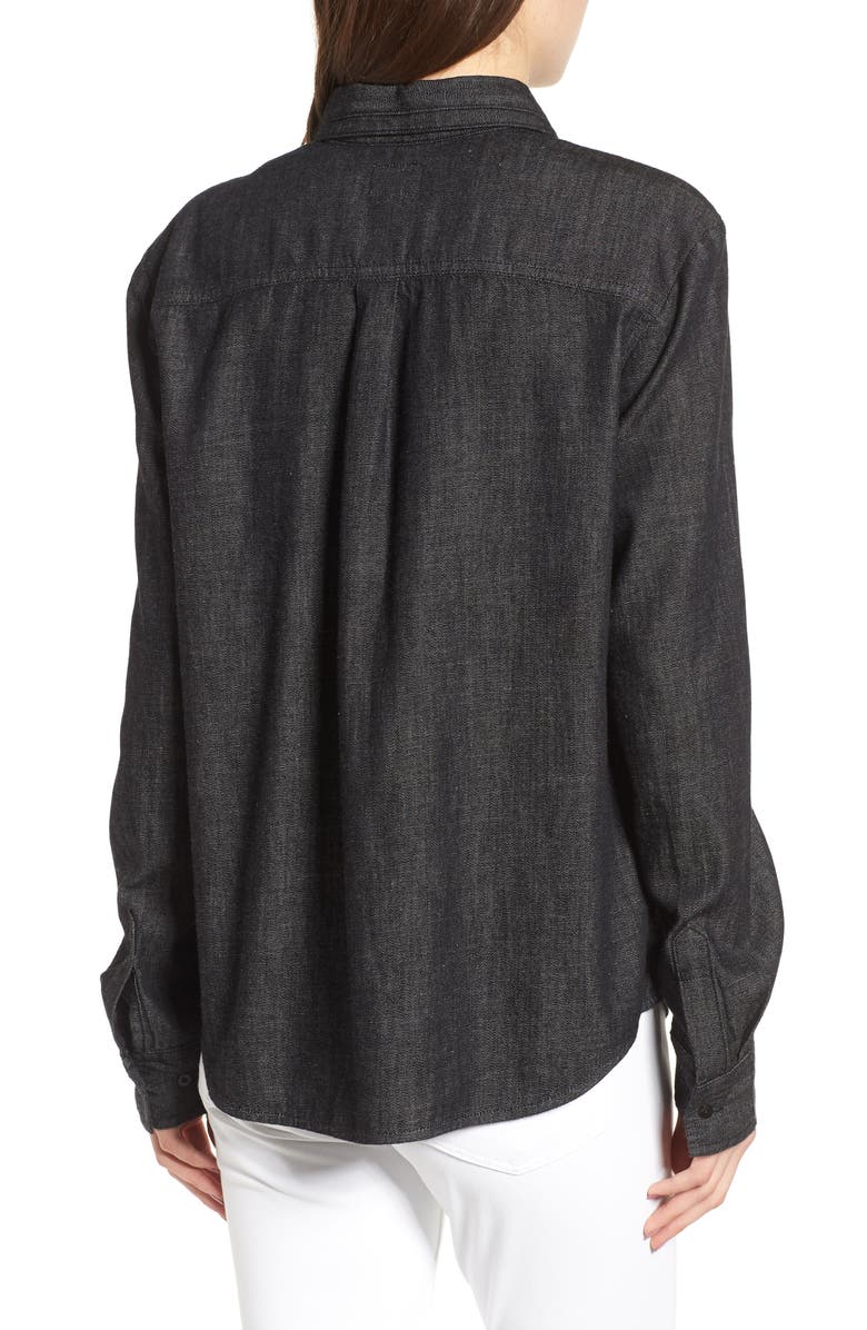 AG Selena Chambray Shirt, Alternate, color,