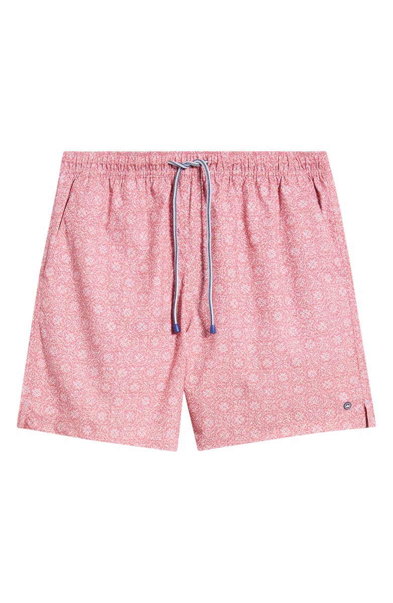 Peter Millar Knox Swim Trunks, Alternate, color, Red Pear