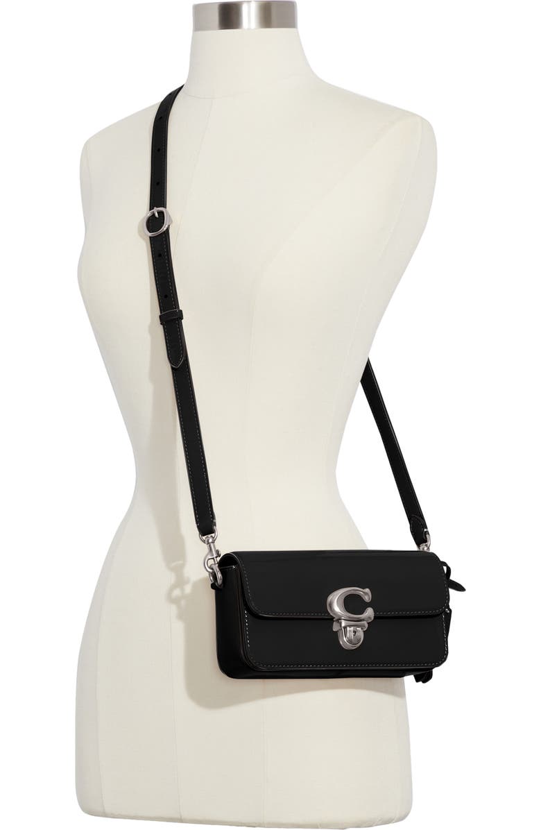 COACH Studio Patent Leather Baguette Shoulder Bag, Alternate, color,