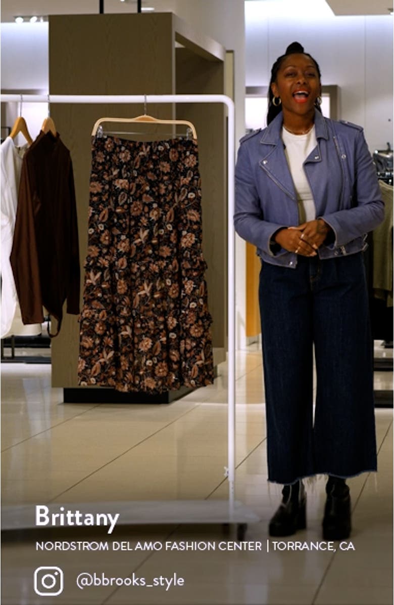 Ruffle Tiered Midi Skirt, sales video thumbnail